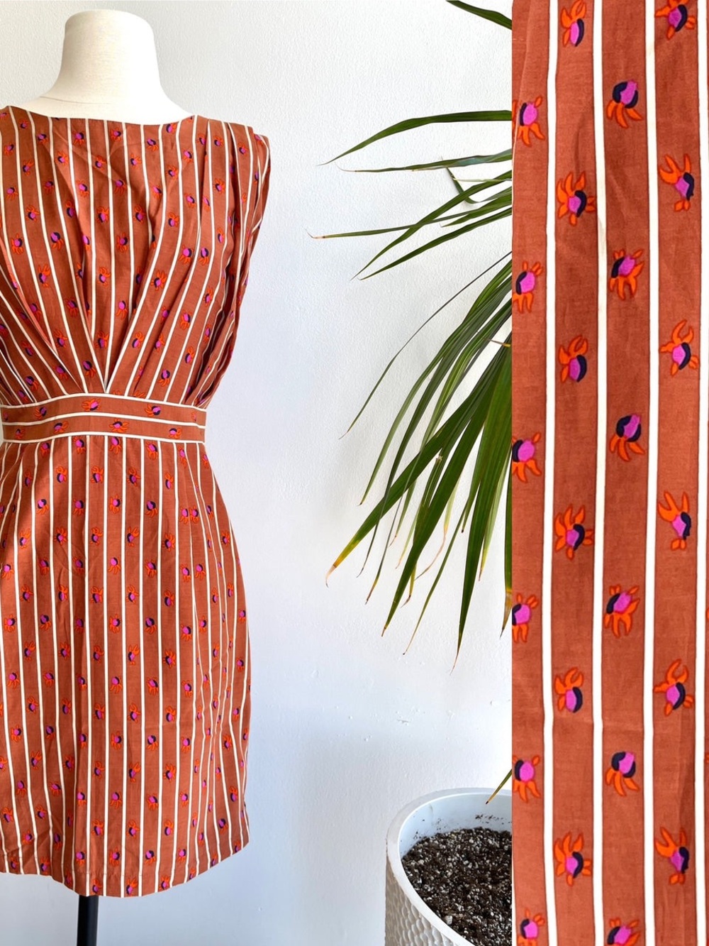 Rachel Comey Marion Striped Crab Dress